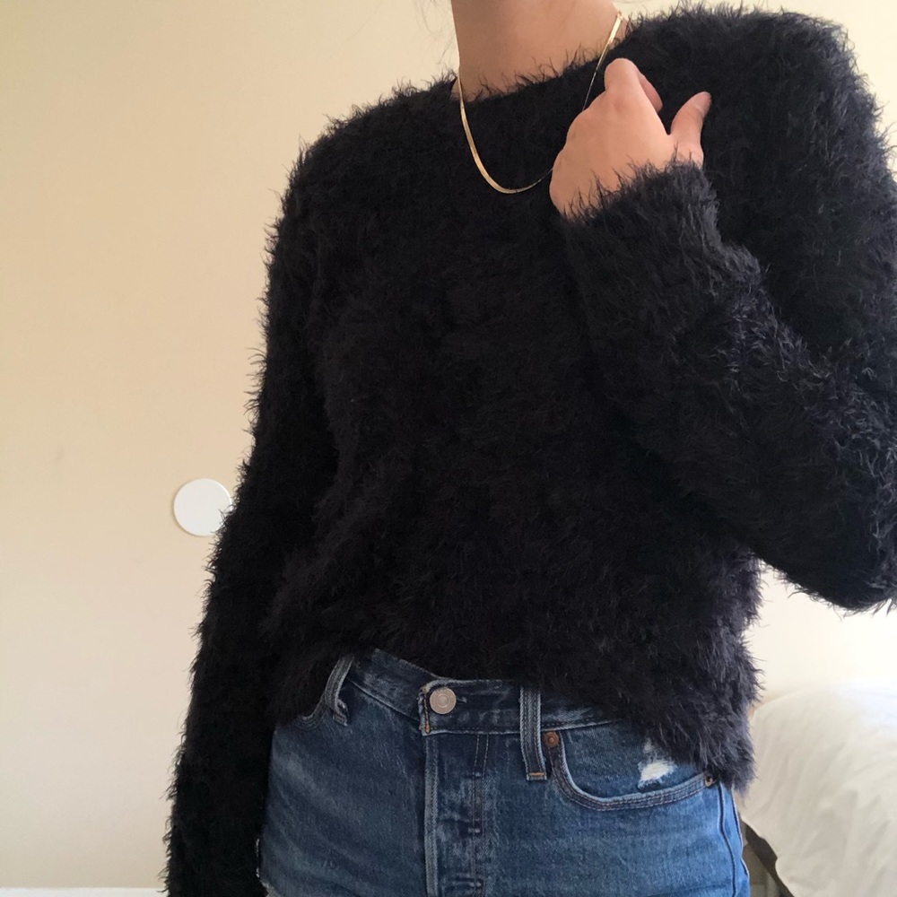 Fuzzy, soft textured sweater
